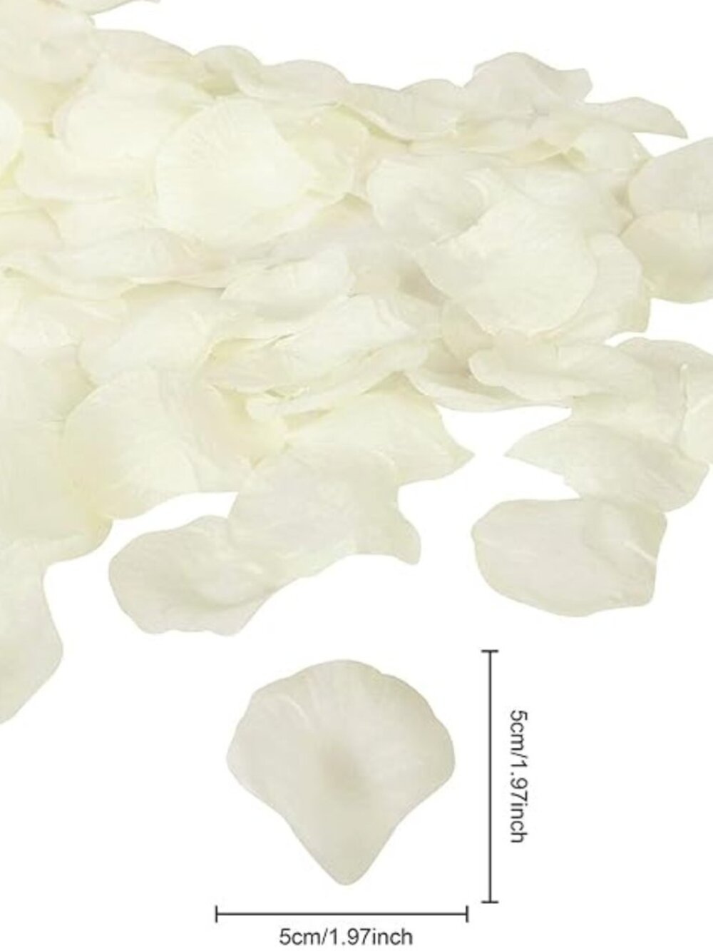 3000PCS Ivory Artificial Fake Rose Petals Wedding Event Romantic Party Decor